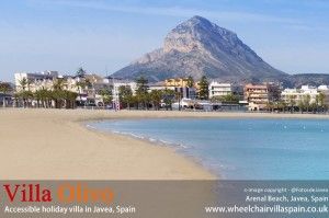 Accessible beach for wheelchairs, Arenal, Jávea