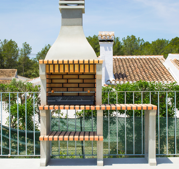 Barbeque area at Villa Olivo