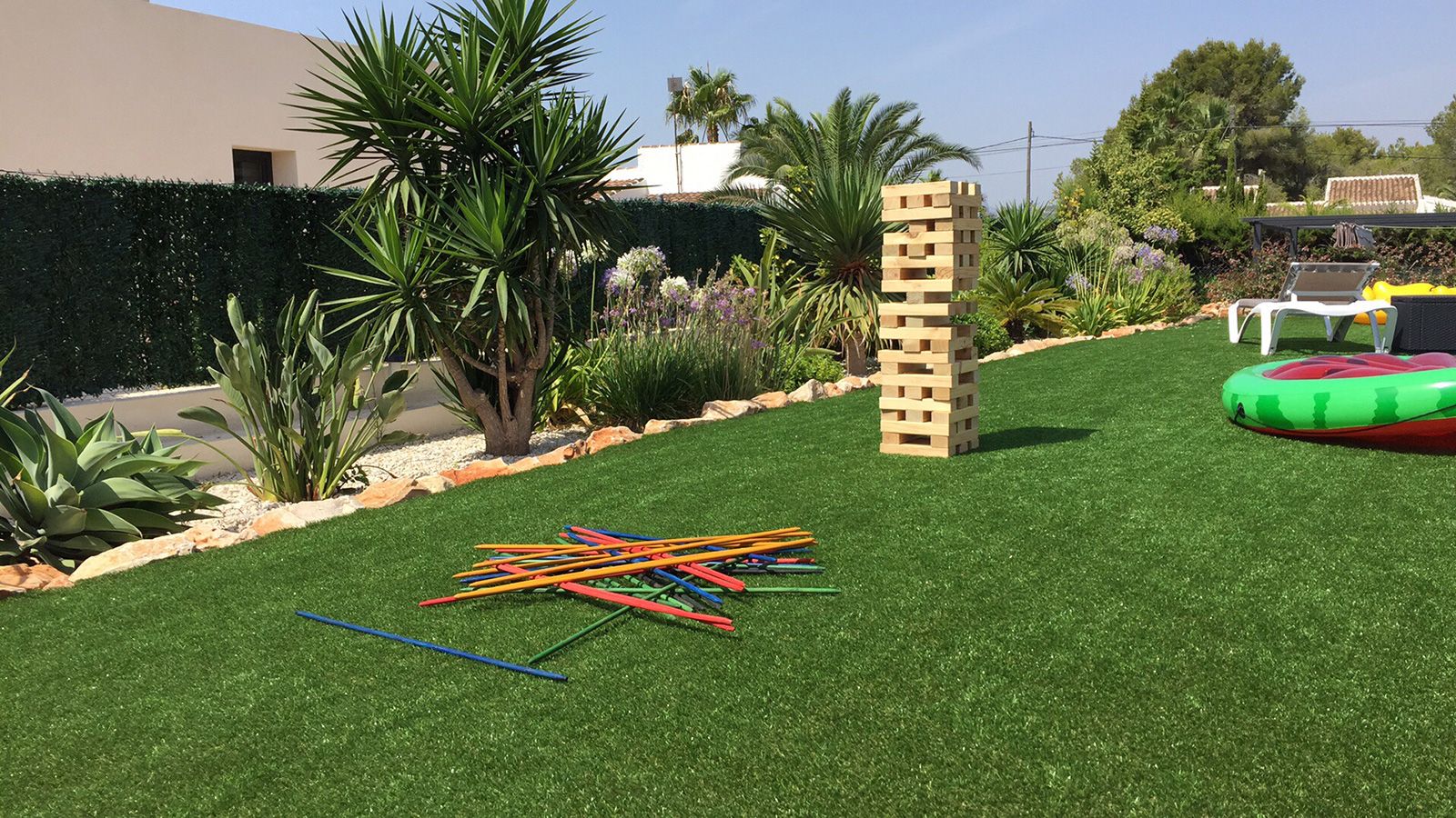 Garden games area at Villa Olivo